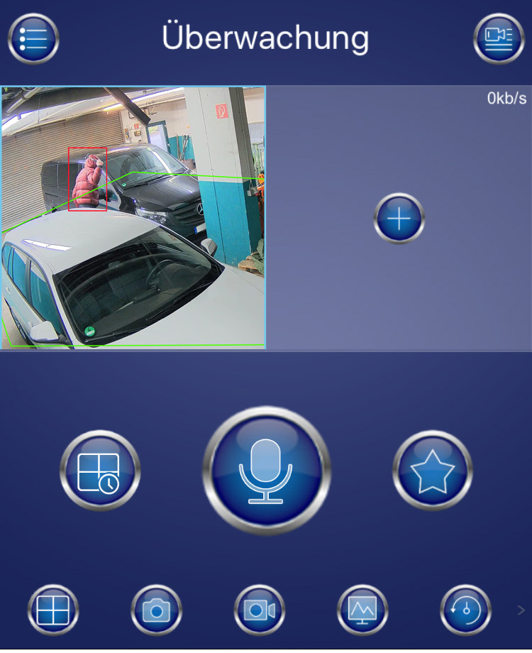 Burg-Wächter Überwachungskamera BURGcam-App Screenshot