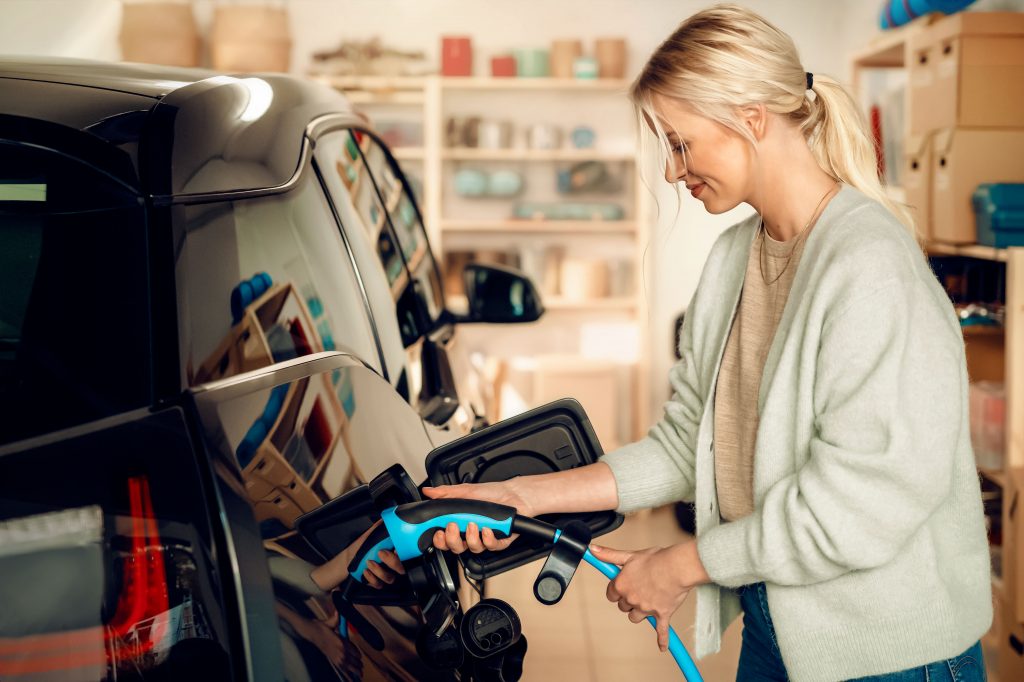 Laden eines Elektroautos